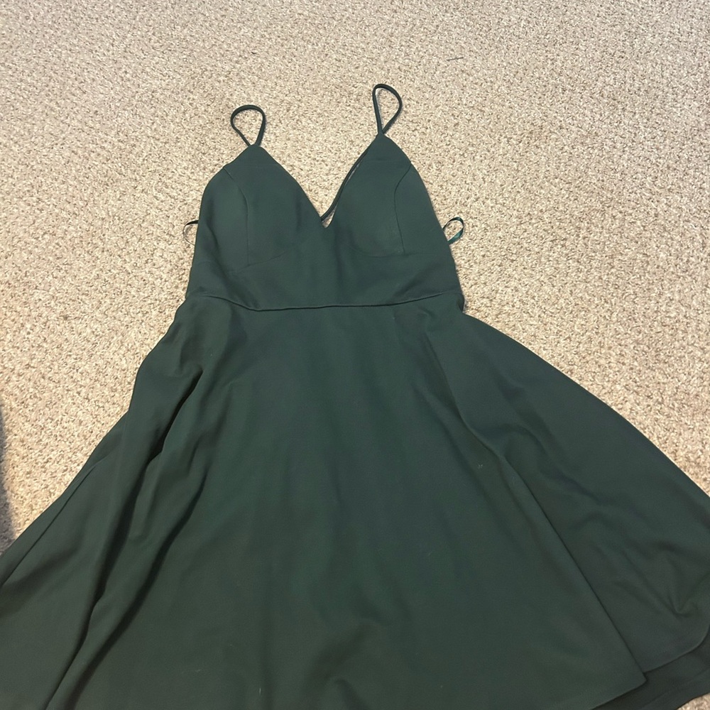 Windsor Deep Green Mini Dress